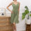 Miniature : Robe de cocktail vert amande 