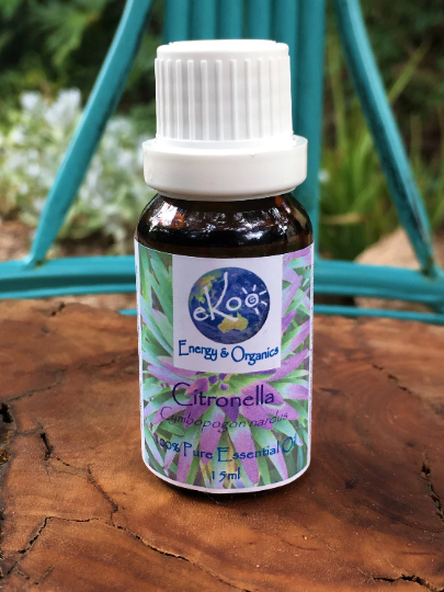 Citronella (Cymbopogon Nardus) - 100% organic, pure essential oil 15ml
