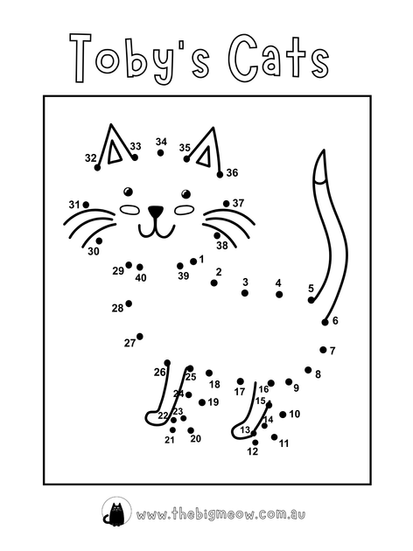 Toby's Cat join the dots