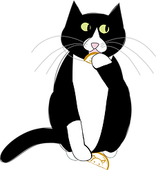 Sylvester eating a cookie