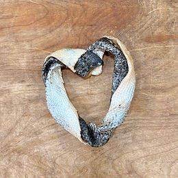  LIMITED EDITION Air Dried Raw Salmon Skin HEARTS - Snack Pack 