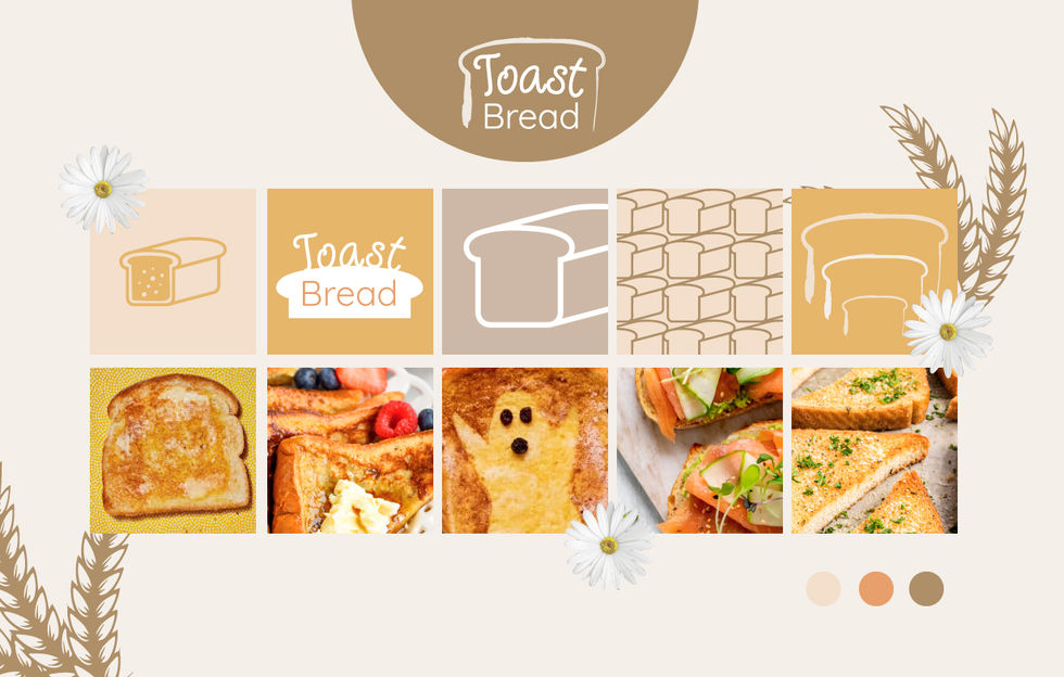 Toast bread mood board