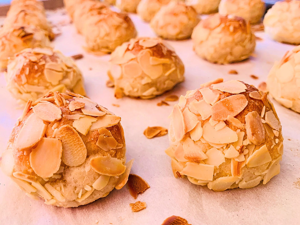 Paste di mandorla con scagliette tostate
