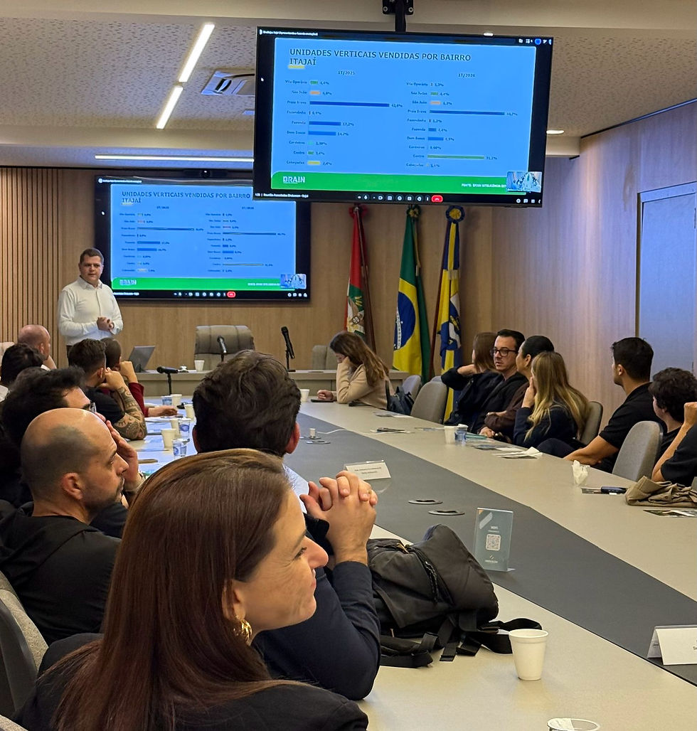 BRAIN APONTA CENÁRIO POSITIVO PARA O MERCADO IMOBILIÁRIO DE ITAJAÍ DURANTE REUNIÃO DE ASSOCIADOS DO SINDUSCON