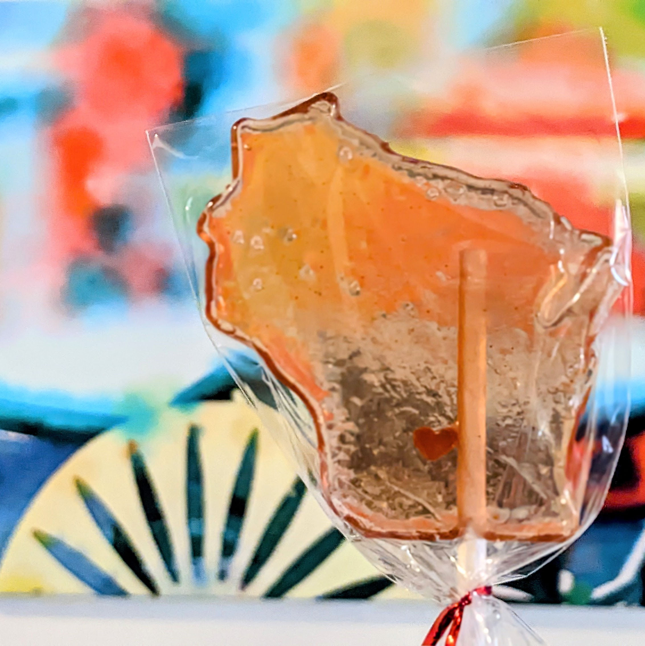 Wisconsin shaped lollipops