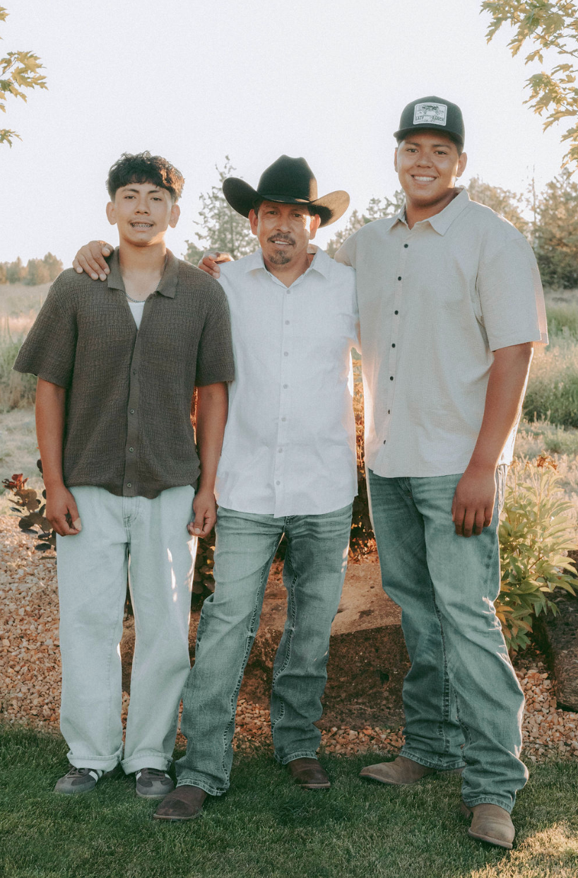 Our founders, Jose and Miguel Sanchez, accompanied by Masin Sanchez, their seasonal employee