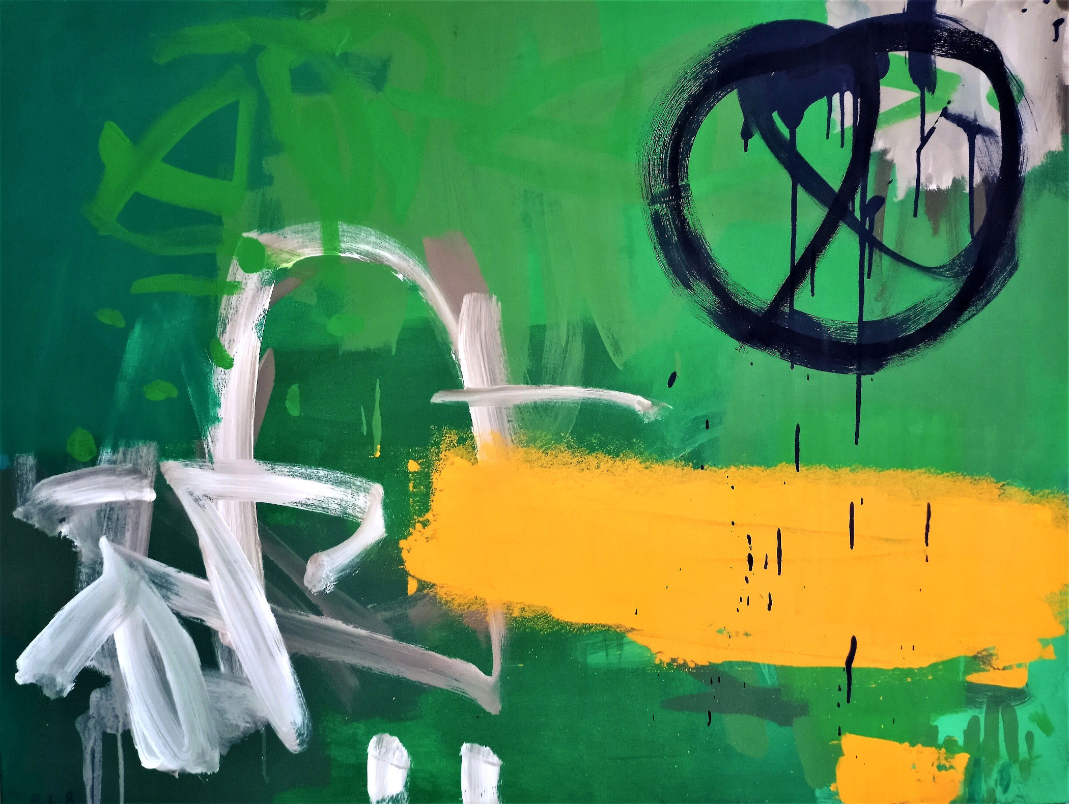 Raining over Green River Cemetery