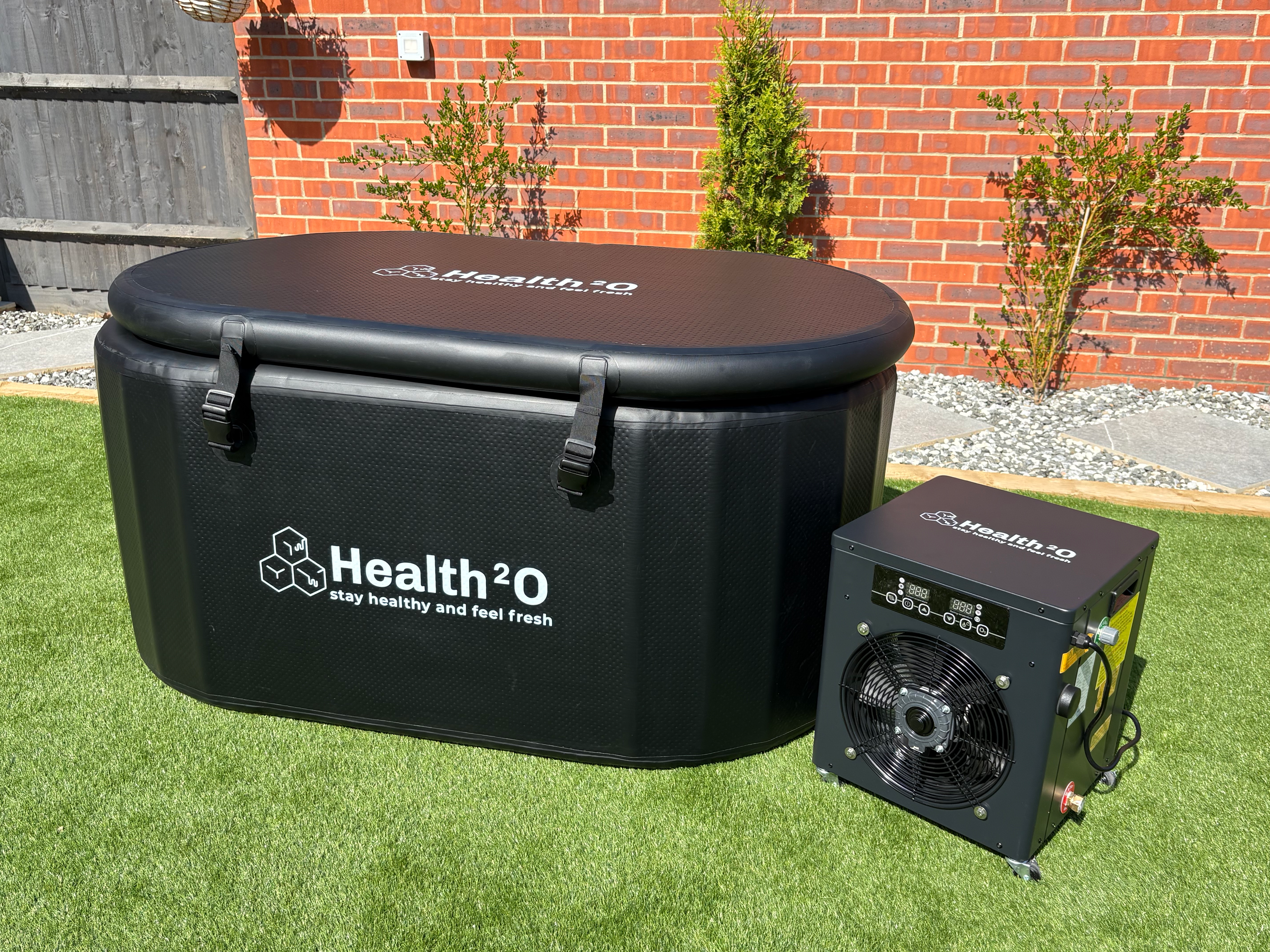 Ice bath barrel and chiller bundle