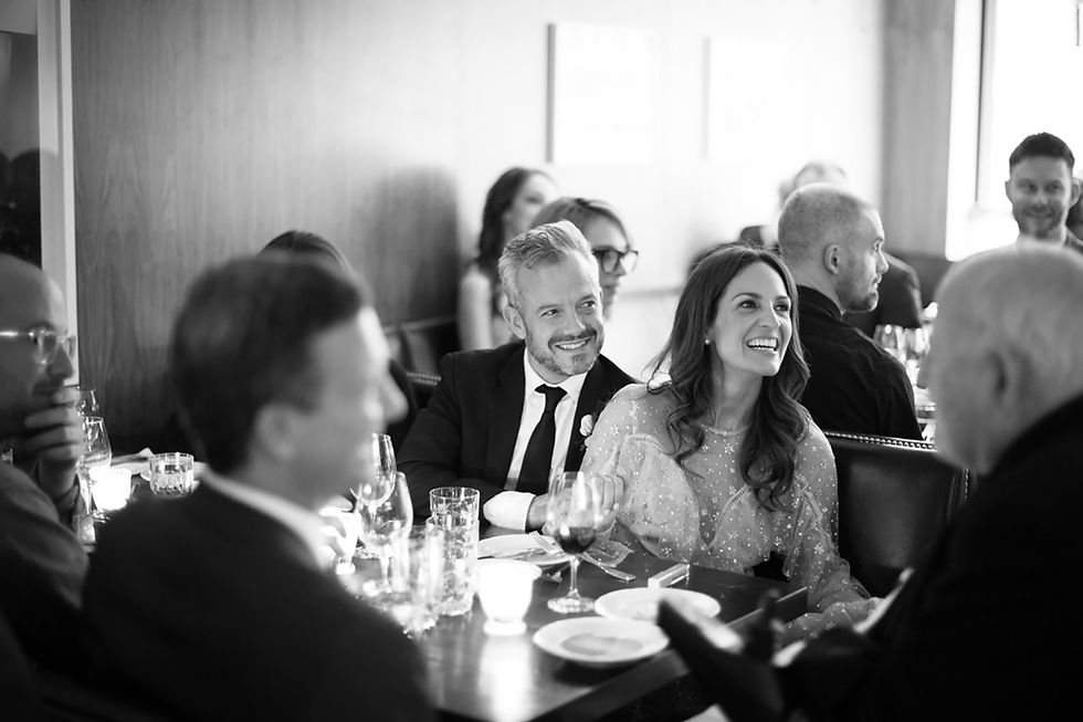 bride and groom reception