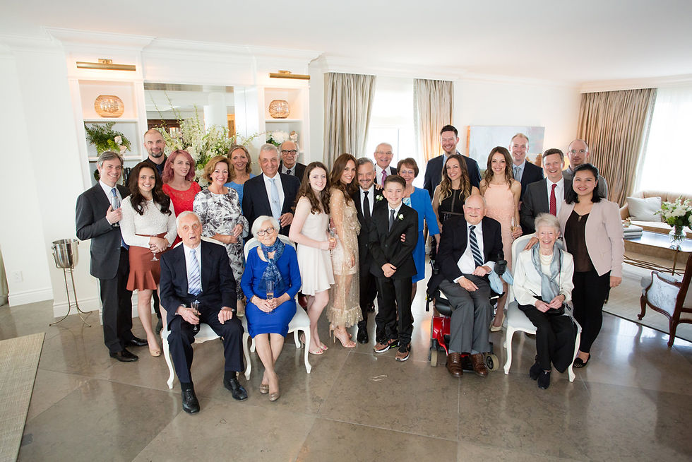 group photo at wedding