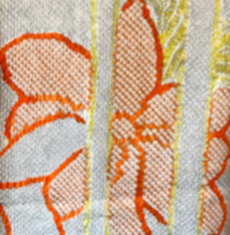 Rare Shibori Haori with Bamboo and Flowers