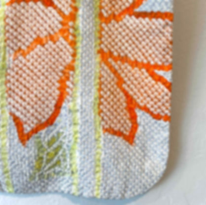 Rare Shibori Haori with Bamboo and Flowers