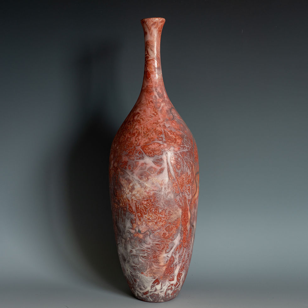 Thumbnail: Saggar fired vase