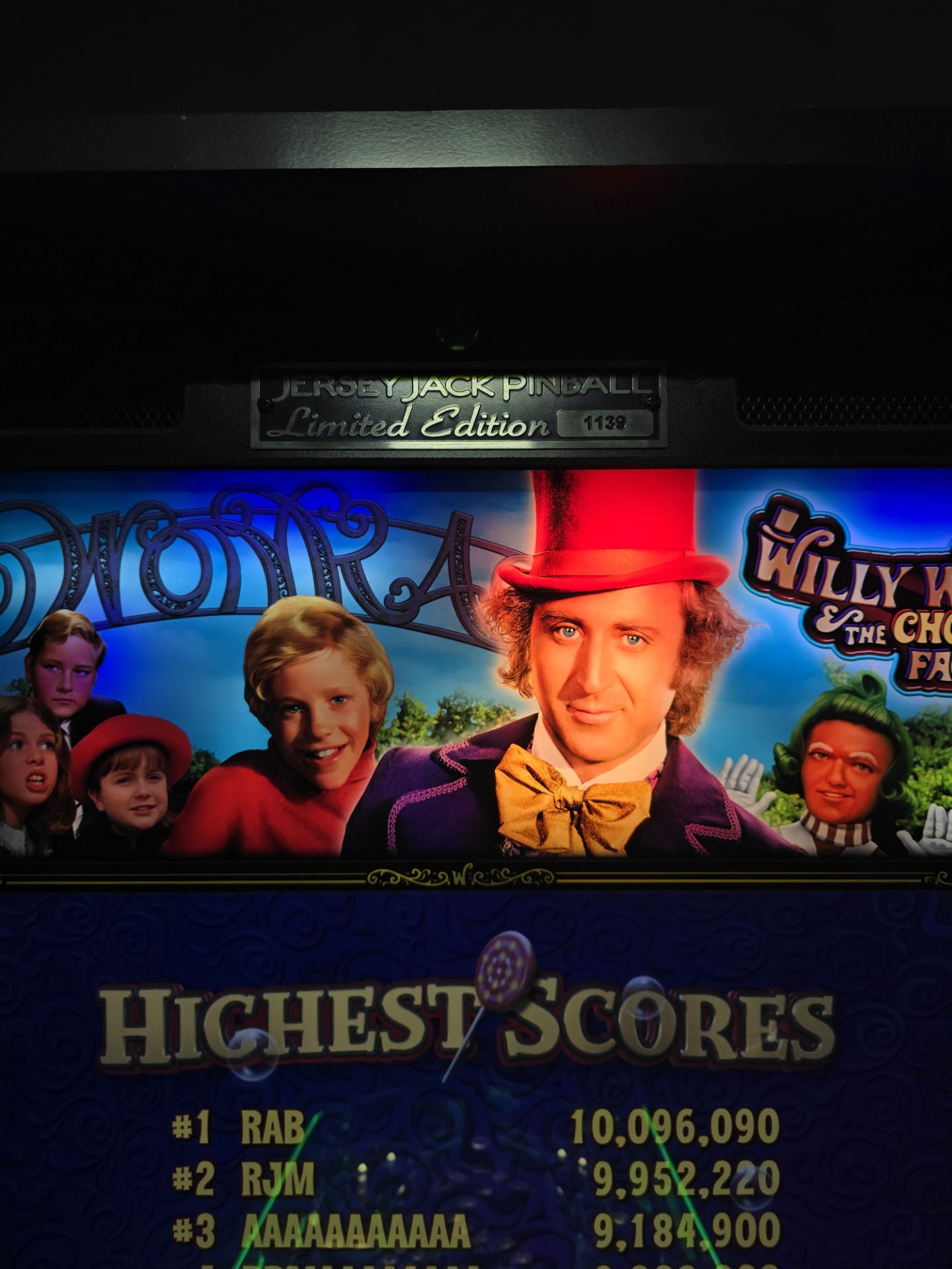 WILLY WONKA LE & The Chocolate Factory Pinball Machine