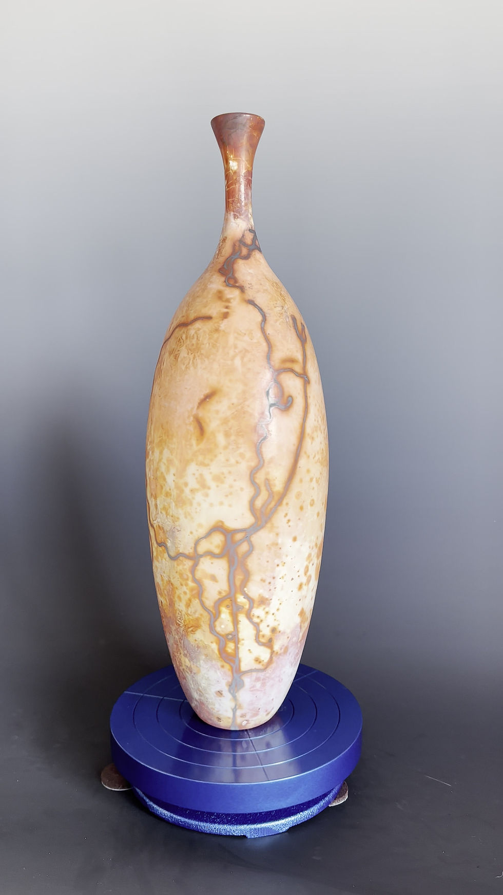 Thumbnail: Saggar fired vase