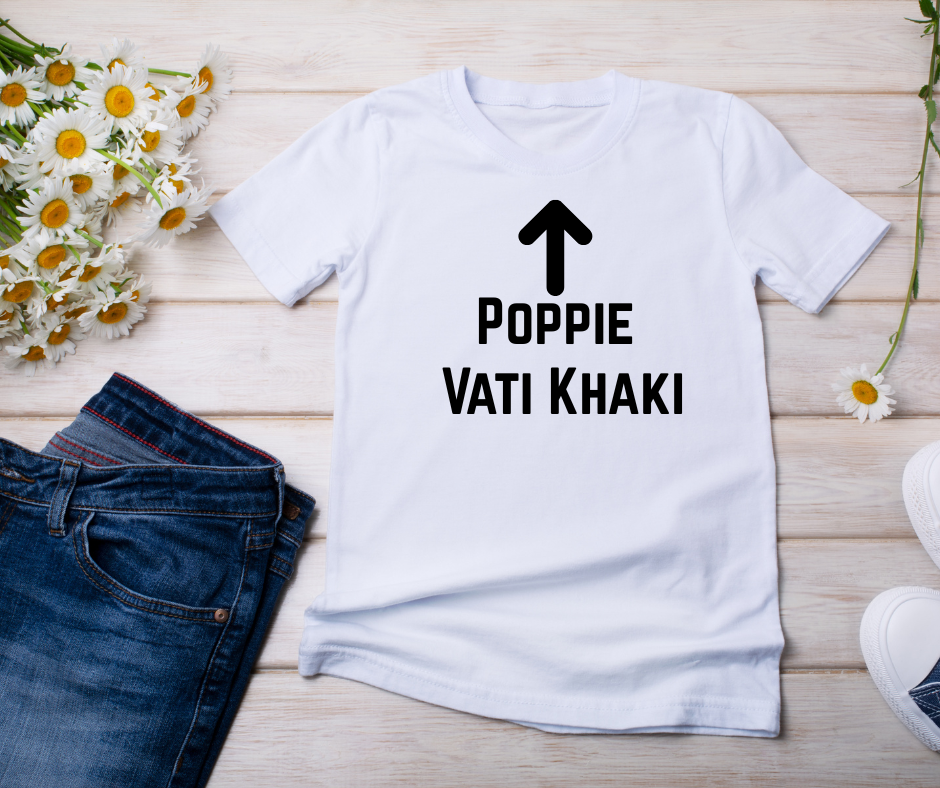 T-Shirt with image printed - Afrikaans - Poppie