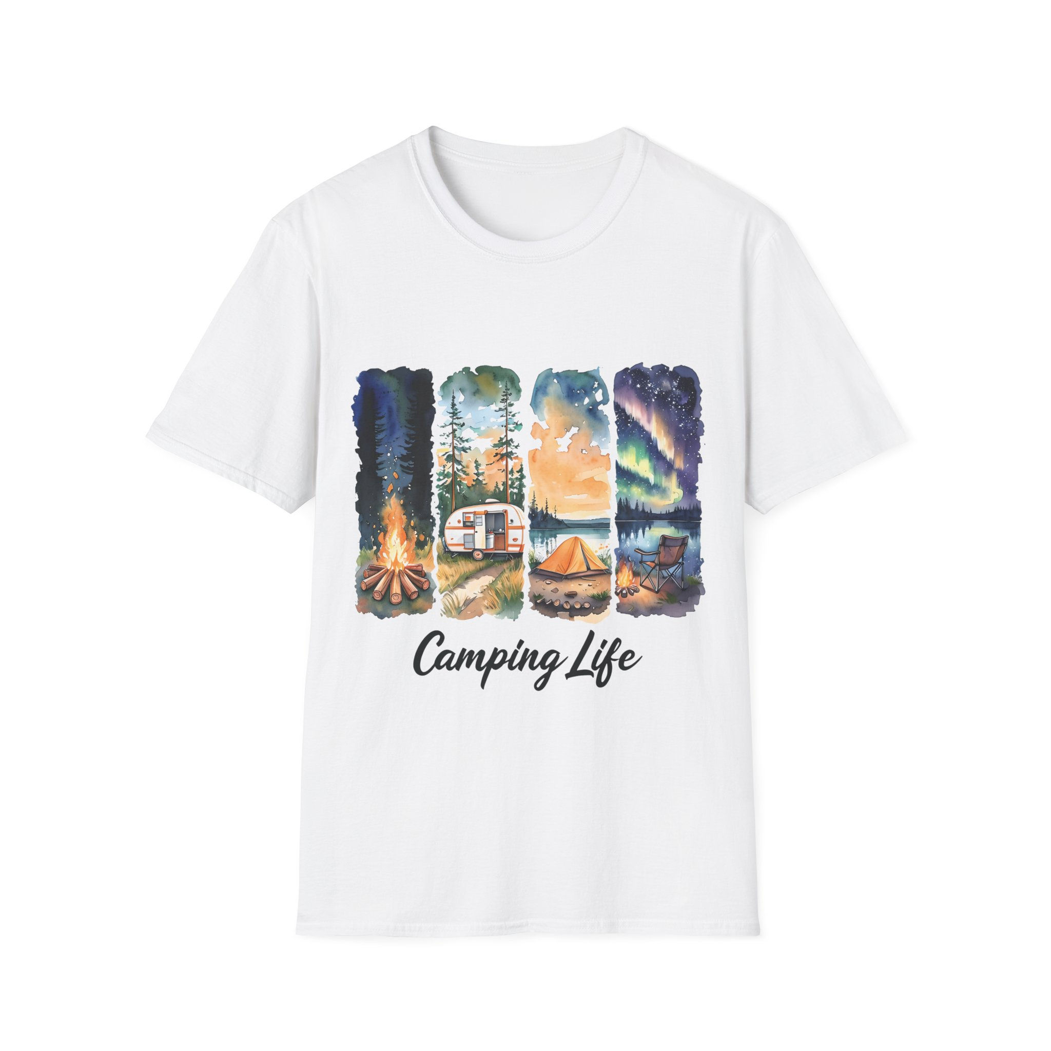 Camping Life Unisex Softstyle T-Shirt - Perfect for Outdoor Enthusiasts
