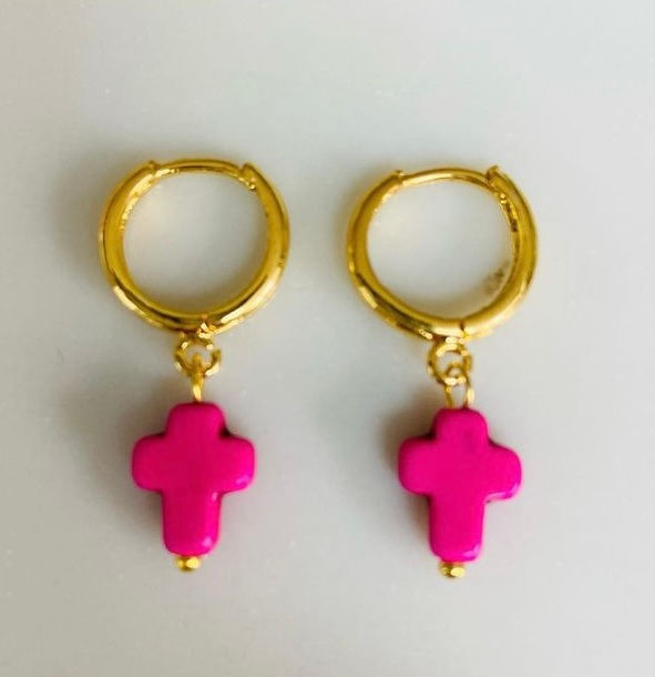 Thumbnail: Mia Mini Cross Earring 