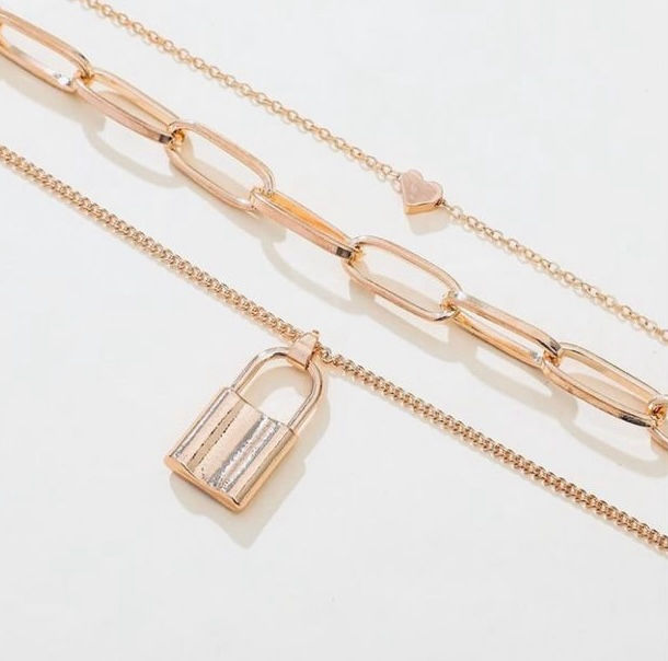 Gold Valentine Necklace 