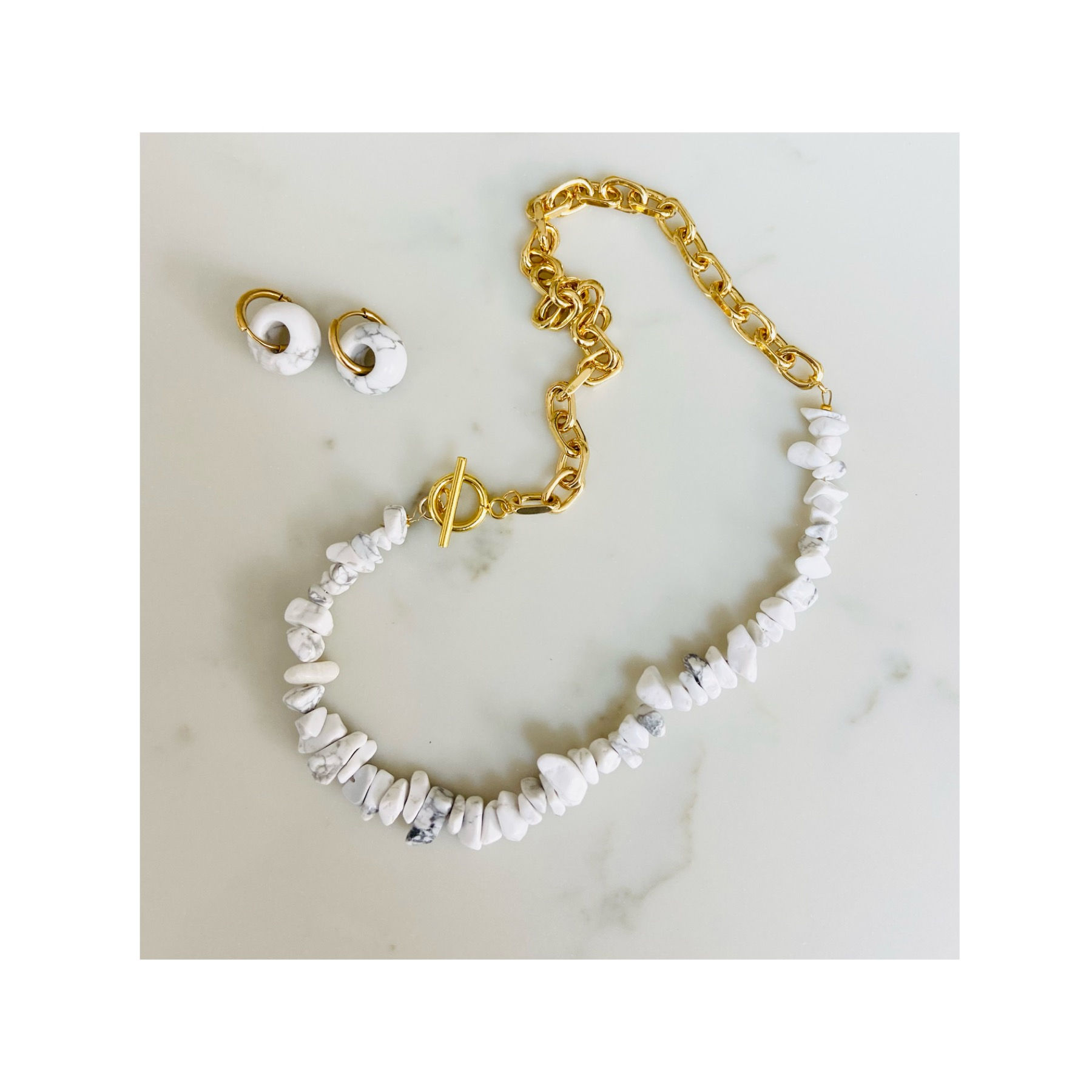 White marble Lagoona Set 