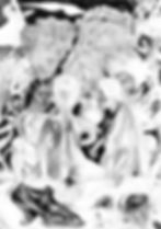 Kea Bolenz, Double Mastectomy, 2022, graphite on paper, 5.8 x 8.3 in., image courtesy of the artist.