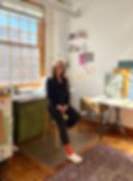 Winnie Truong in her studio. Image courtsey the artist and Patel Brown, photo by Brendan George Ko