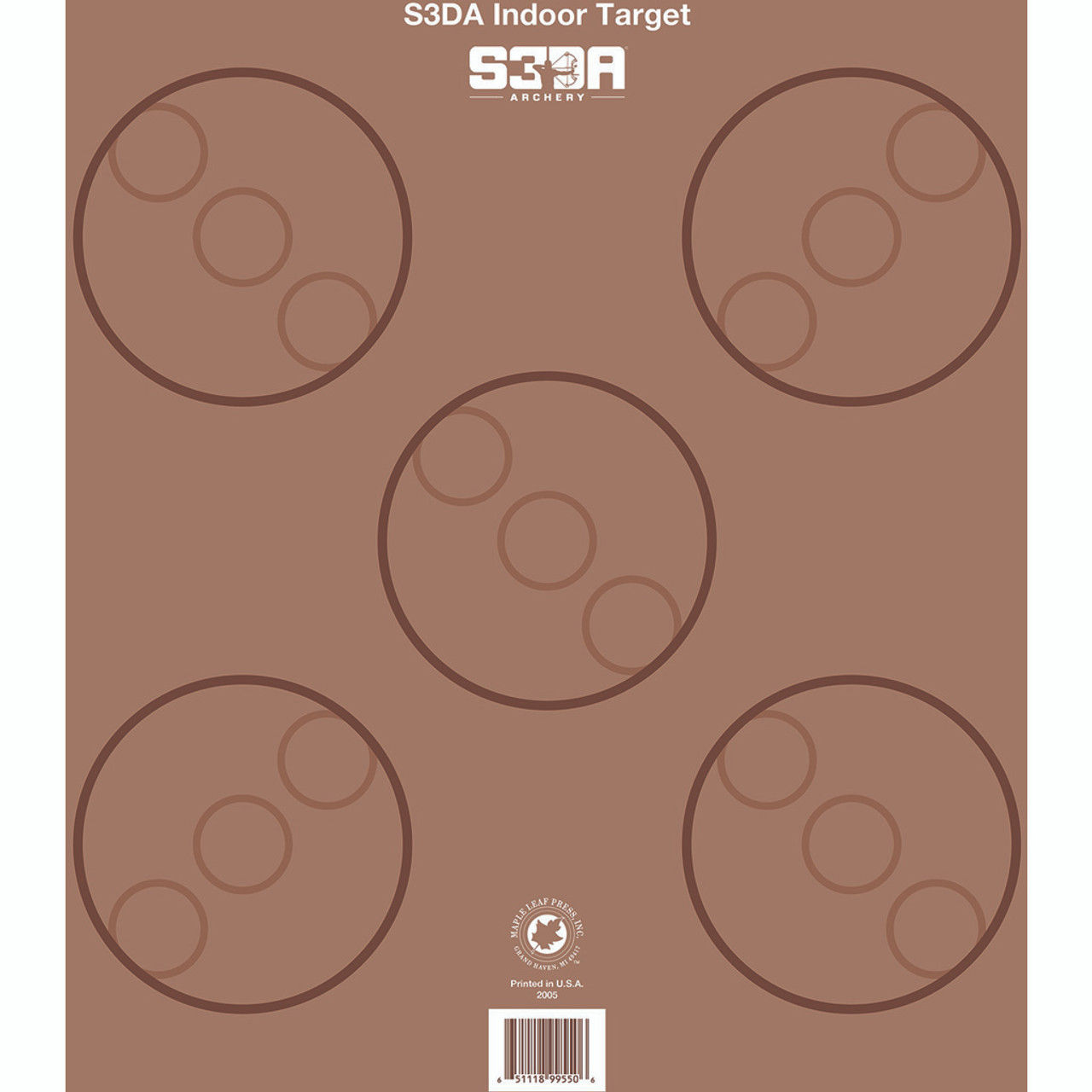 S3da 3d Target Face Brown