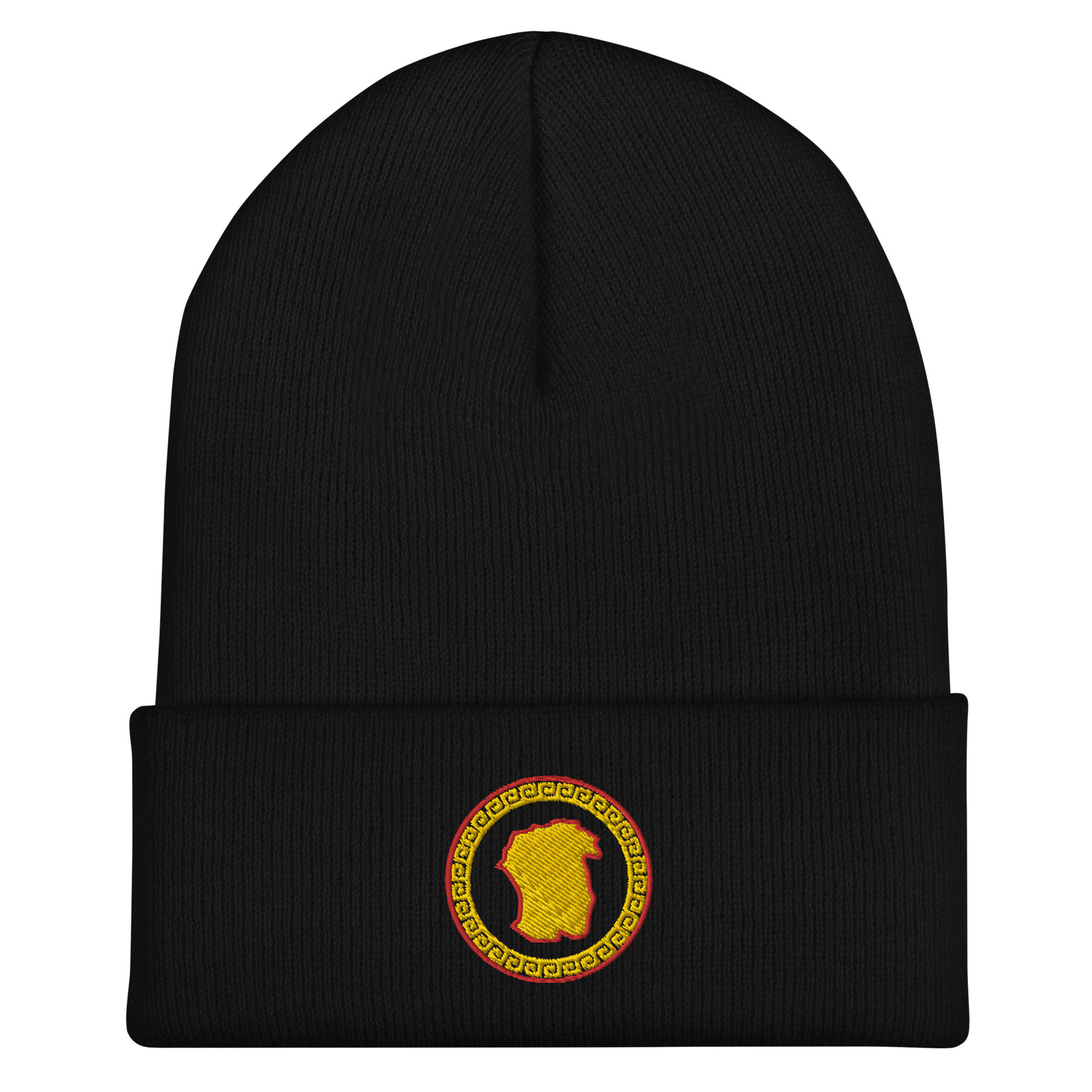 Cuffed Emblem Beanie