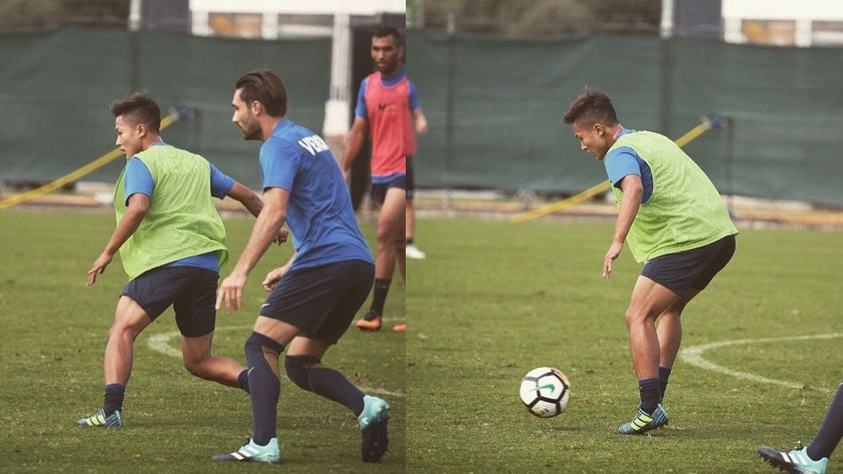 이승우 허벅지 근황+연습경기 두 골.gif