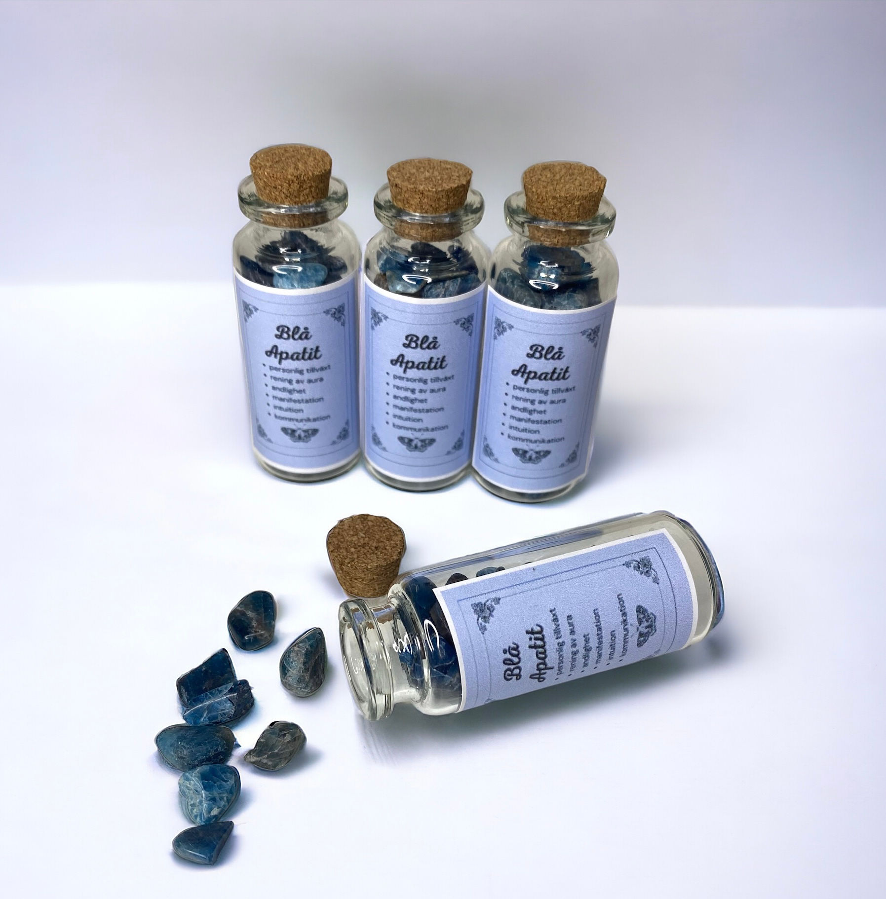 Kristallchips, Blå Apatit