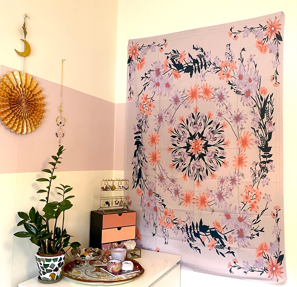 Miniatyrbild: Väggbonad Floral Print 