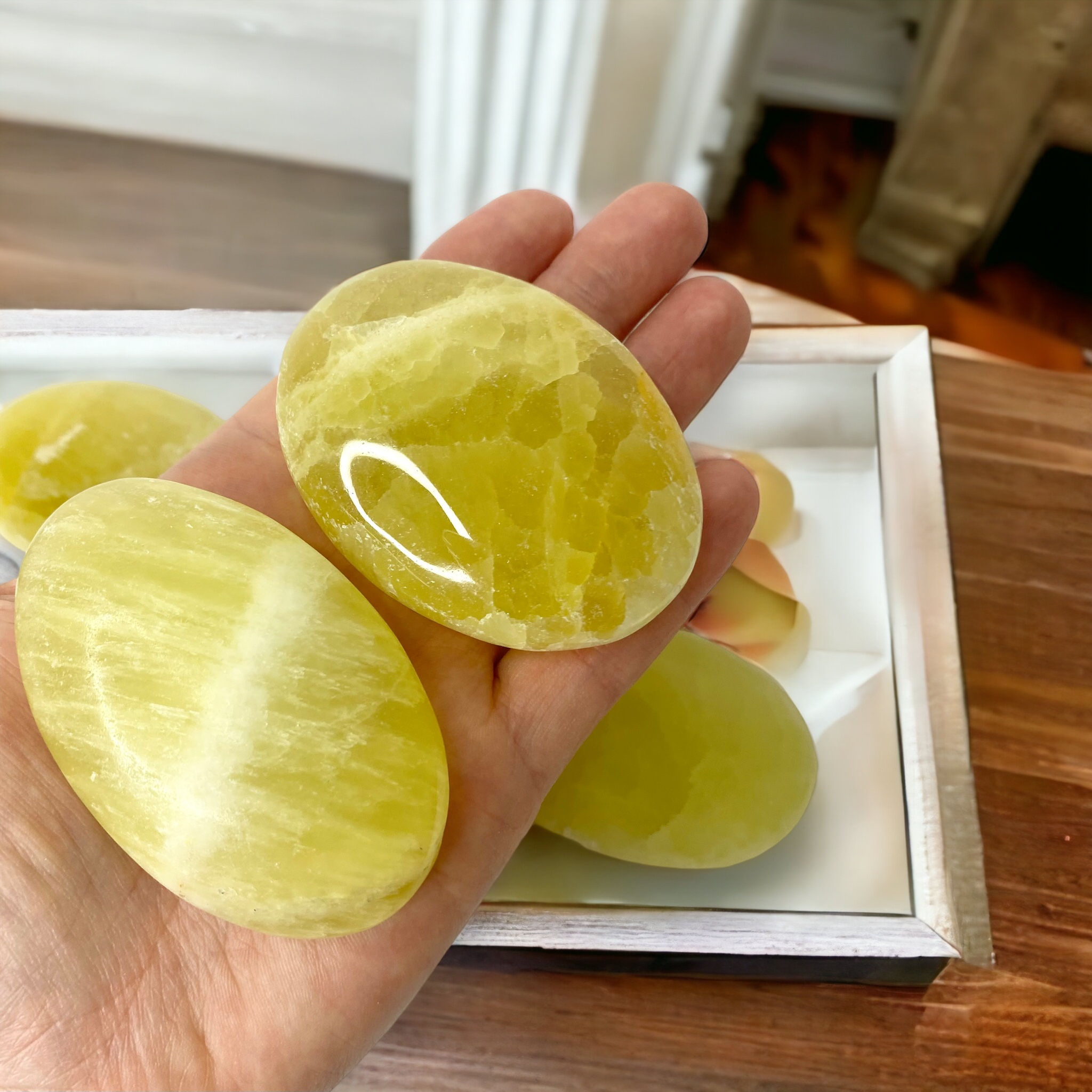 Citronkalcit, handsten