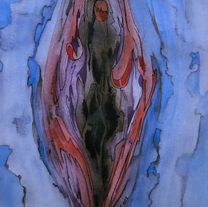Painting entitled "Overturned"