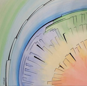 Painting entitled "Sunbow"