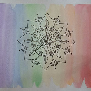 Painting entitled "Centered"