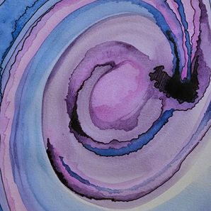 Painting entitled "Spiraling"