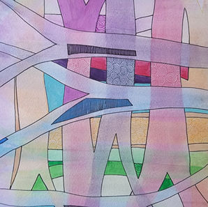 Painting entitled "Interwoven"