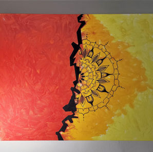 Painting entitled "Breakthrough"