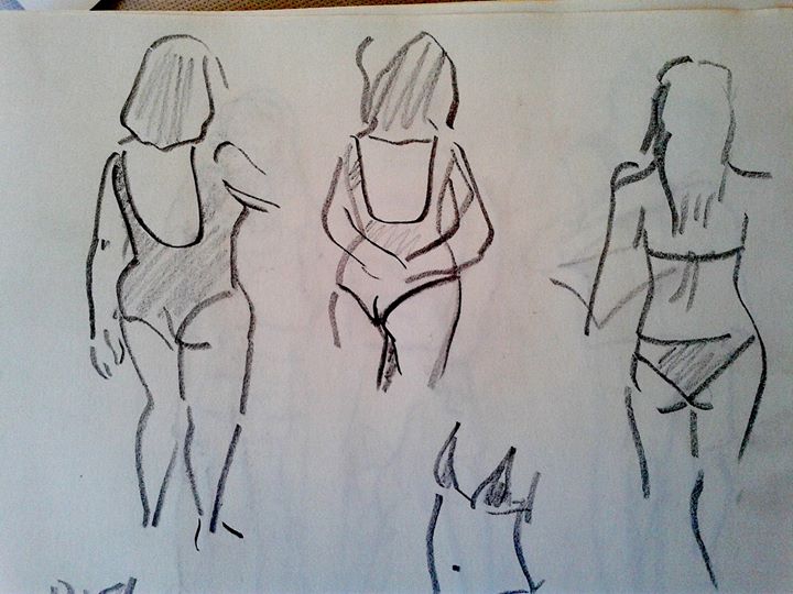 Mujeres en traje de baño