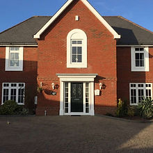 New windows and doors on large house