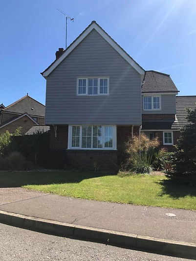 detached house with grey cladding