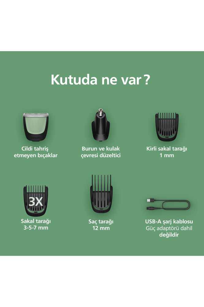 Thumbnail: MG3920/15 7'si 1 Arada All-in-One 3000 Serisi Erkek Bakım Seti