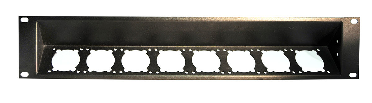 HBR-2 - Rack Panel - 2 RU, w/backbox, unpunched