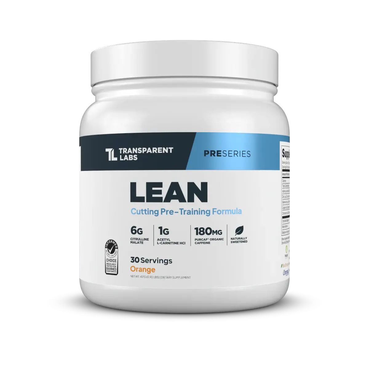 Lean Pre-Workout - Transparent Labs