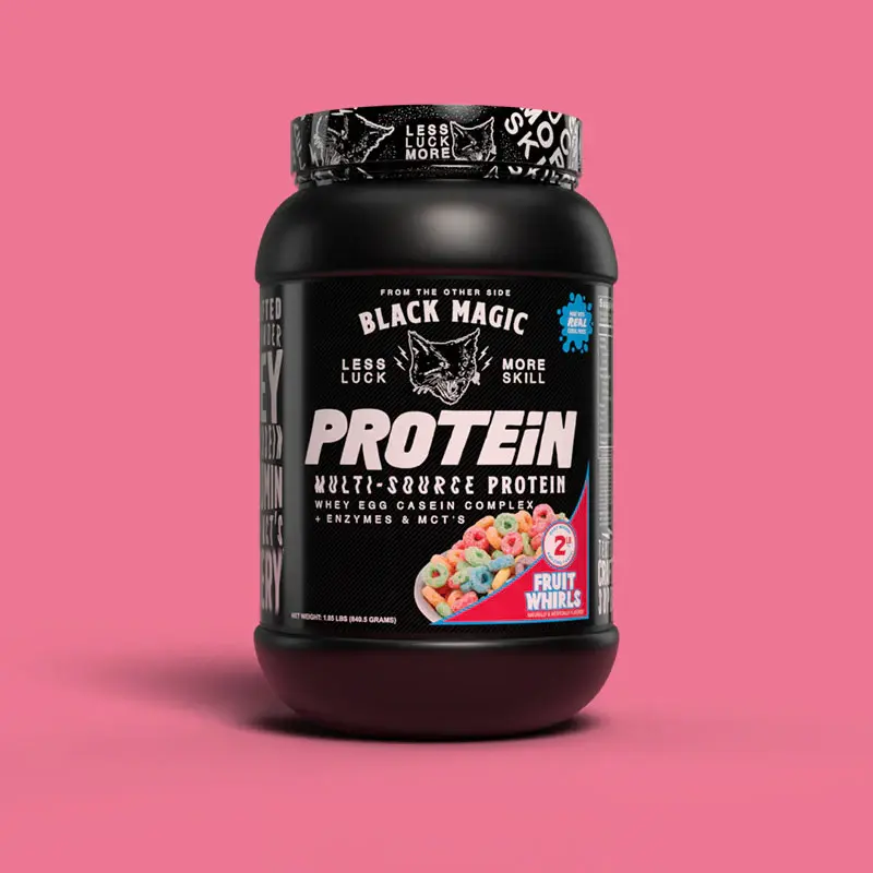 Fruit Whirls Cereal Black Magic Protein