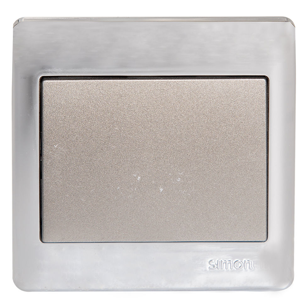 Switch, 1-Gang 1-Way, Mettalic/Matt Black