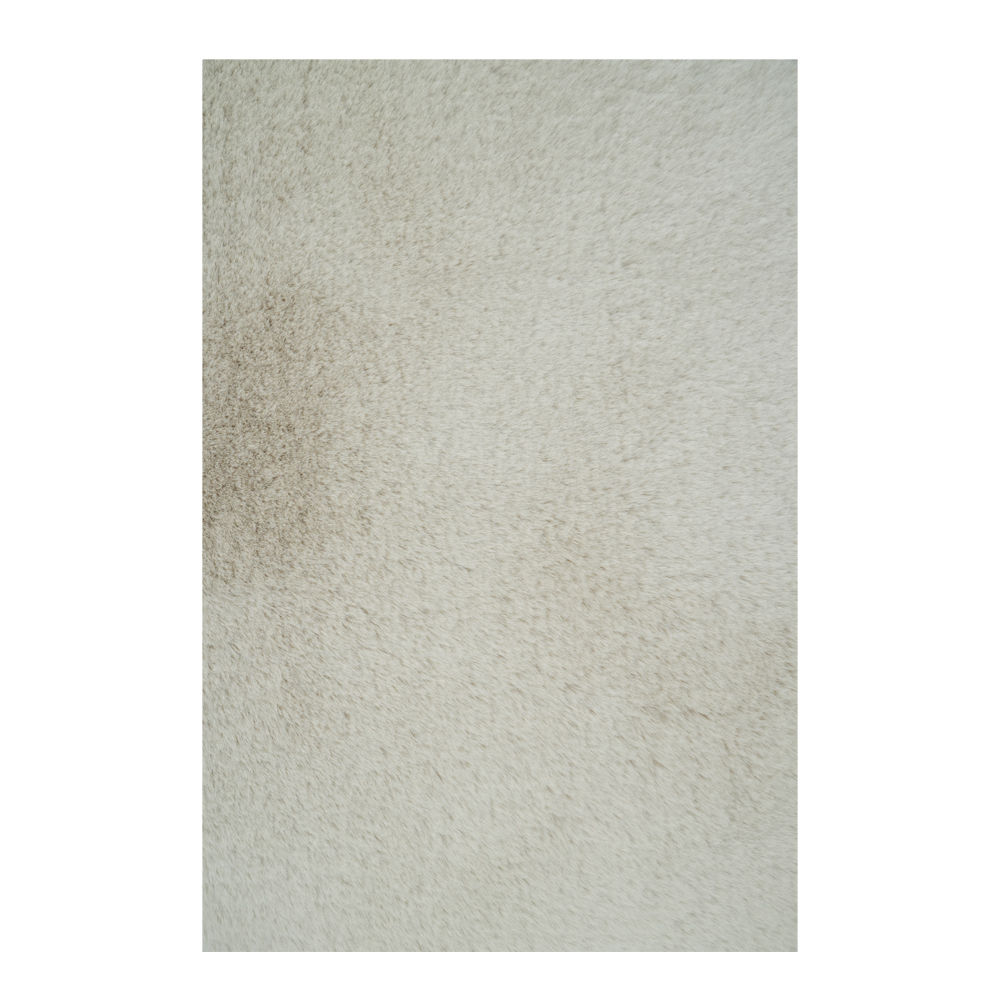 WUHU: Faux Fur Carpet Rug; (150×200)cm, Light Beige