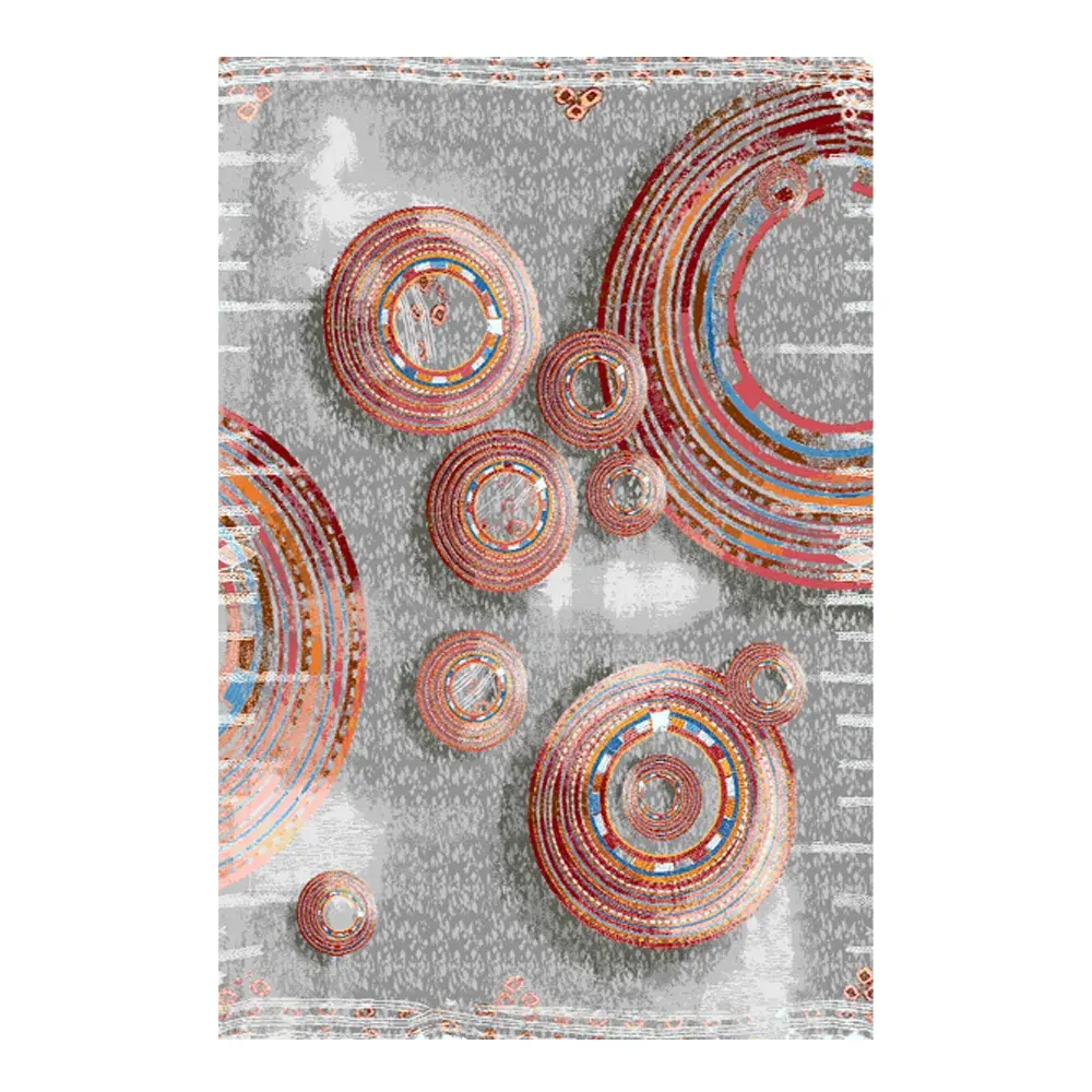 Oriental Weavers: Isla Round Abstract Patterned Carpet Rug; (200×290)cm, Grey/Ma