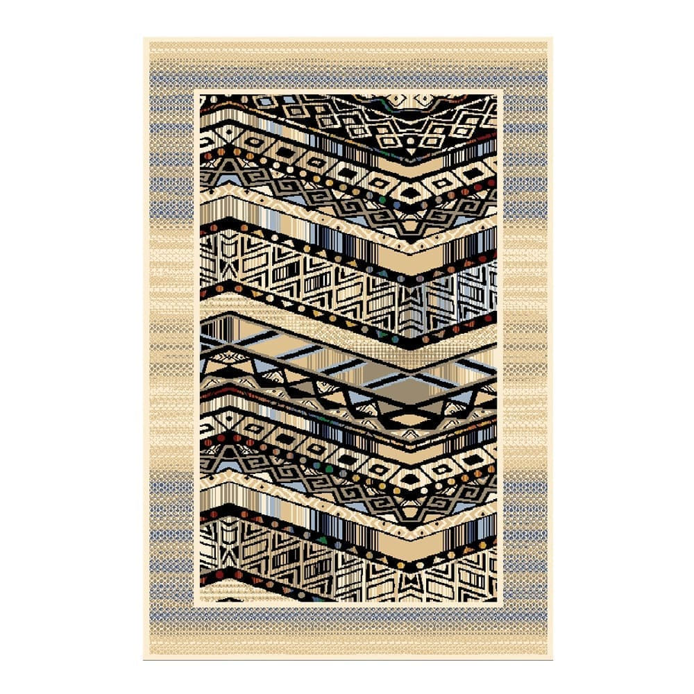 Oriental Weavers: Isla Geometric Bordered Patterned Carpet Rug; (160×230)cm, Bei