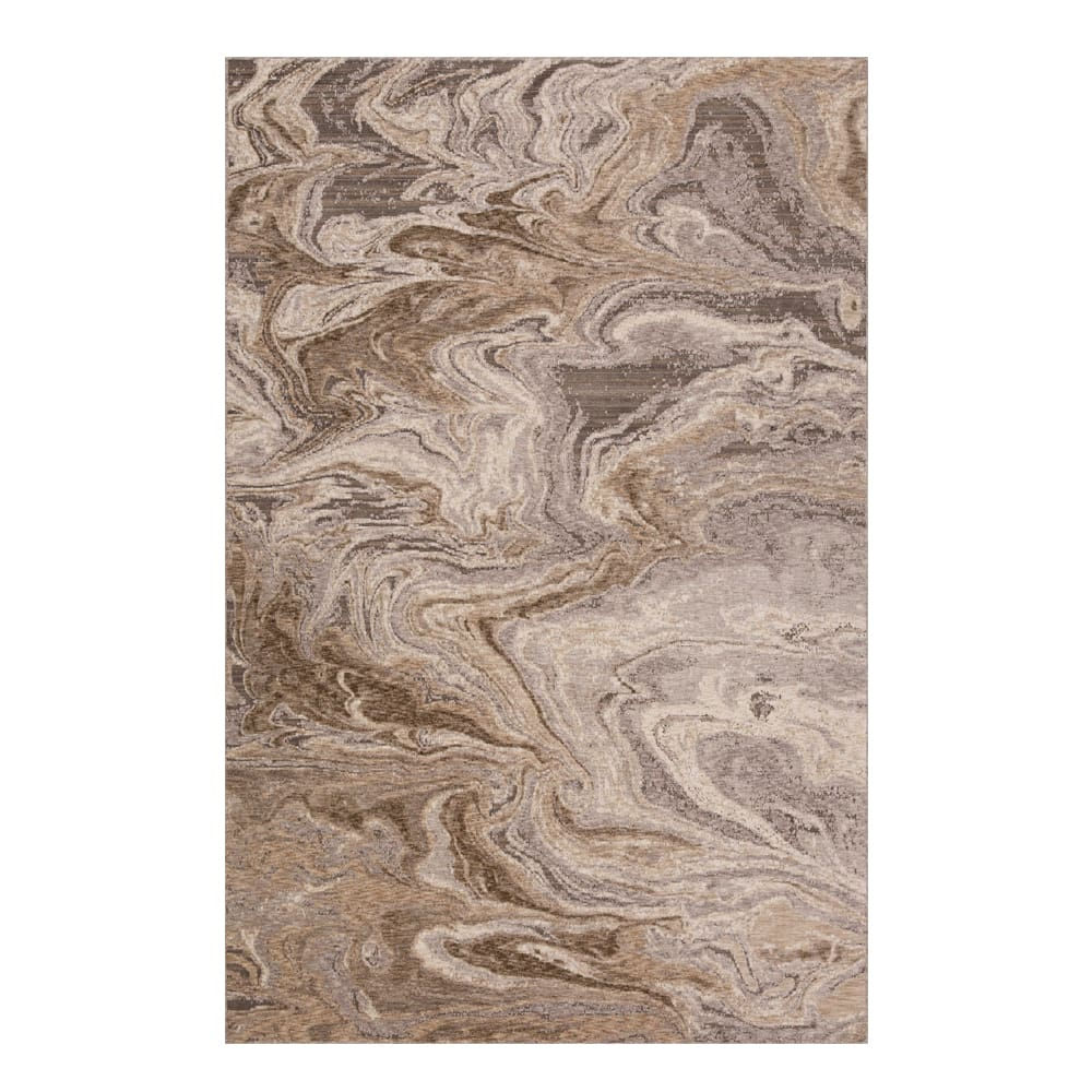 Oriental Weavers: Neblous Abstract Patterned Carpet Rug; (200×290)cm, Brown